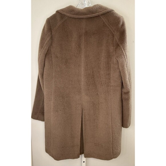 Cole Haan Women’s Wool Blend Coat 10 Brown Alpaca Blend Lined Mid Length Jacket - Picture 3 of 16